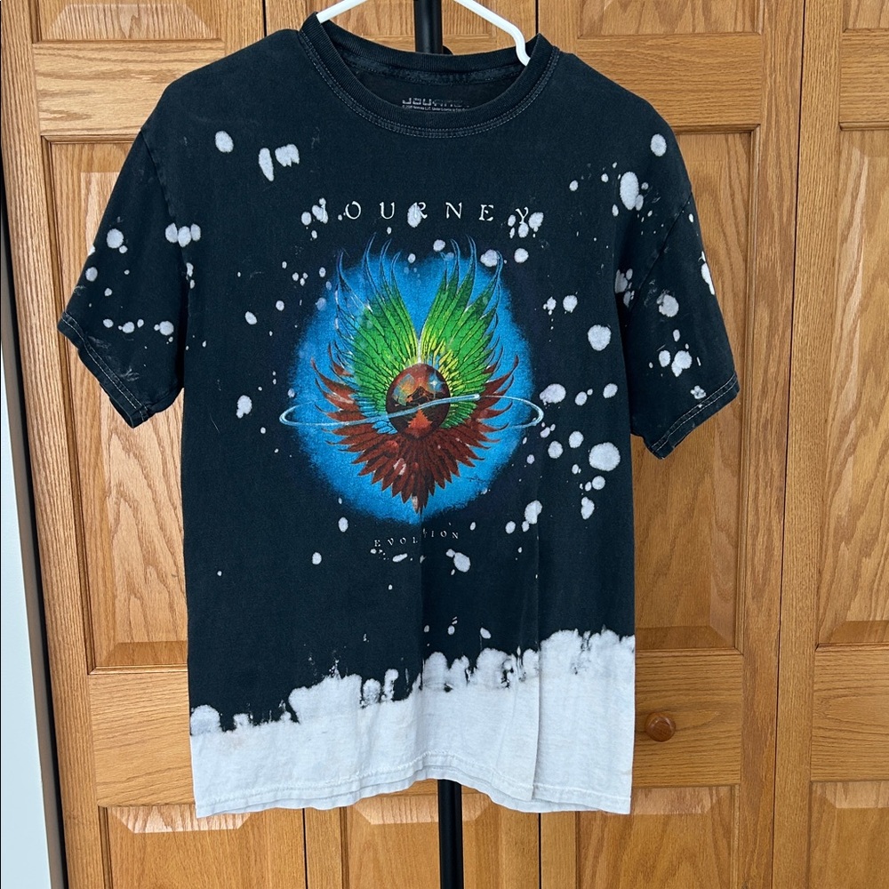 Journey Black and White Graphic T-Shirt